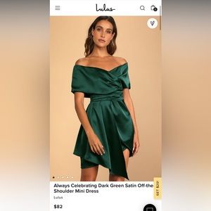 NWT Lulu’s “Always Celebrating” OTS Dress